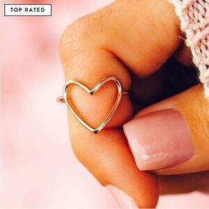 Pura Vida Rose Gold Heart Ring
